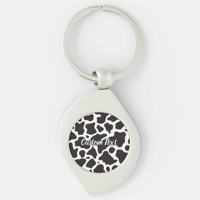 Cow Pattern Keychain (Front)