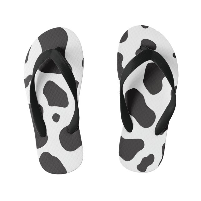 Cow Pattern Kid's Jandals (Footbed)