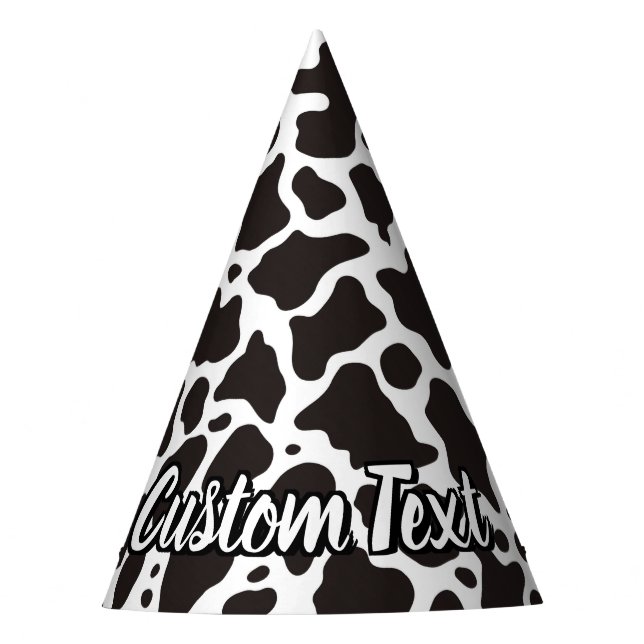 Cow Pattern Party Hat (Front)