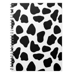 Cow pattern spiral notebook