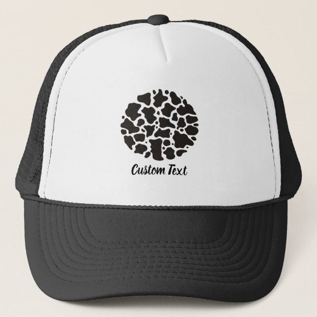 Cow Pattern Trucker Hat (Front)