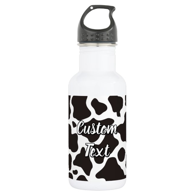 Cow Pattern Water Bottle (Front)