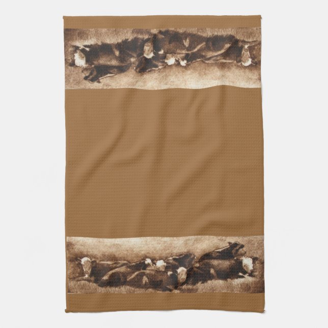 Cow Pile Kitchen Towel (Vertical)
