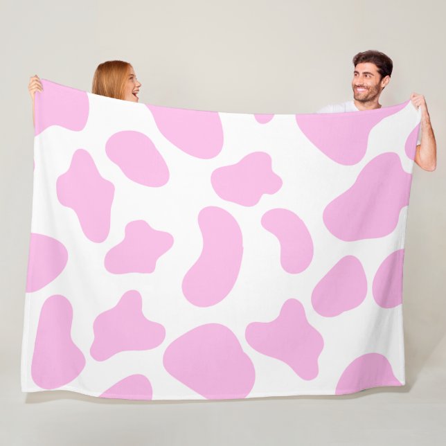 Cow Pink 60x80 Fleece Blanket (In Situ)