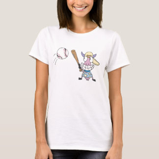 Cow Play Baseball T-Shirt