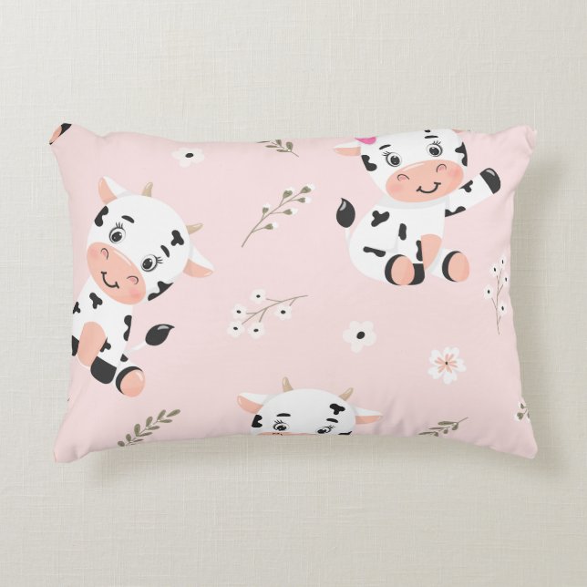 Cow Power 12x16 Accent Pillow (Front)