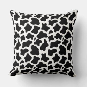 Cow Print Accent Pillow