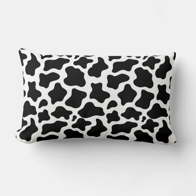 Cow Print Accent Pillow (Front)