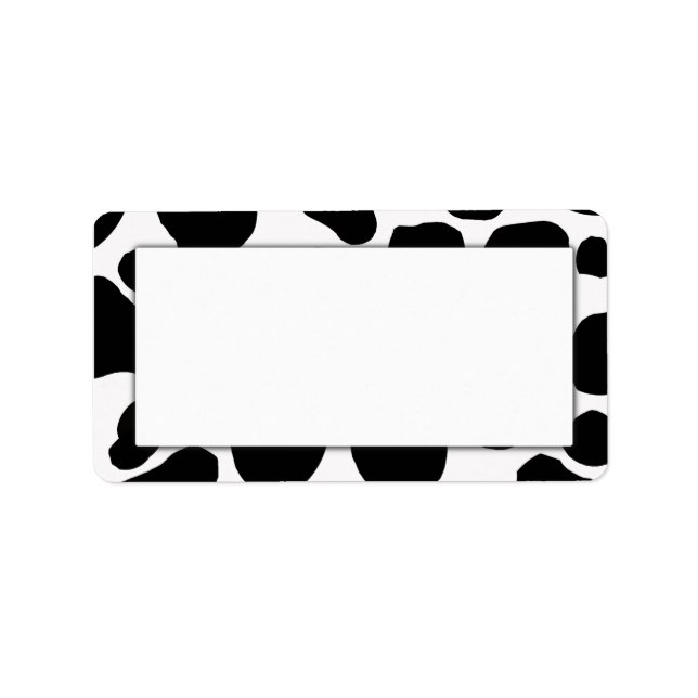 Cow Print Address Labels (Front)