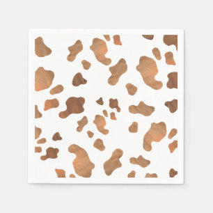 Cow Print Birthday Party Napkin