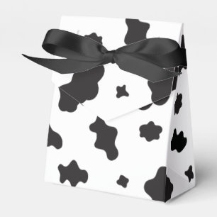 Cow Print Black and White Favour Box