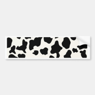 Cow Print Bumper Sticker