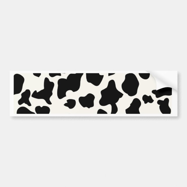 Cow Print Bumper Sticker (Front)