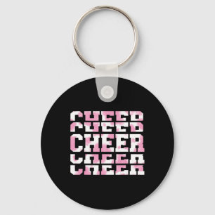 Cow Print Camo Cheerleading For Cheerleader Squad  Key Ring