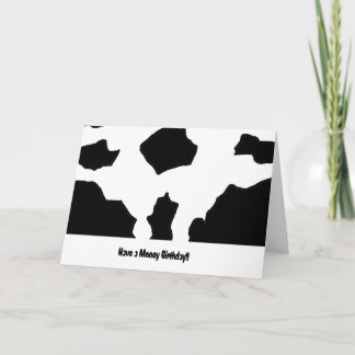 Cow Print Card