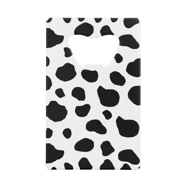 Cow Print, Cow Pattern, Cow Spots, Black And White (Front)