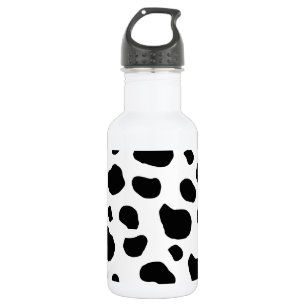 Cow Print, Cow Pattern, Cow Spots, Black And White 532 Ml Water Bottle