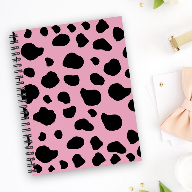 Cow Print, Cow Pattern, Cow Spots, Pink Cow Notebook (Creator Uploaded)