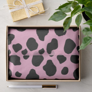 Cow Print, Cow Pattern, Cow Spots, Pink Cow Tissue Paper