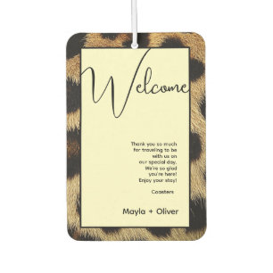 Cow Print, Cow Spots, Black And Brown Car Air Freshener