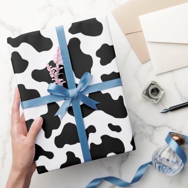 Cow Print Cowgirl Country Farm Animal Party Wrapping Paper (Gifting)