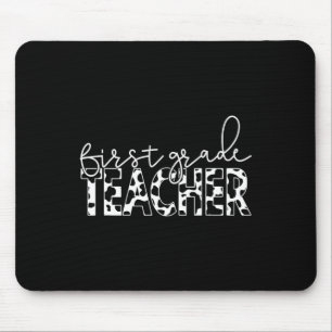 Cow Print for Elementary School First Grade Teache Mouse Pad