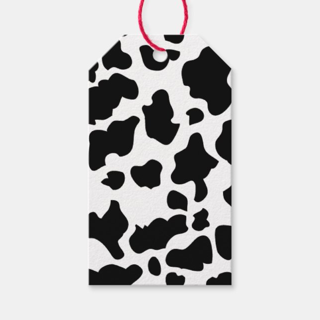 Cow Print Gift Tags (Front)