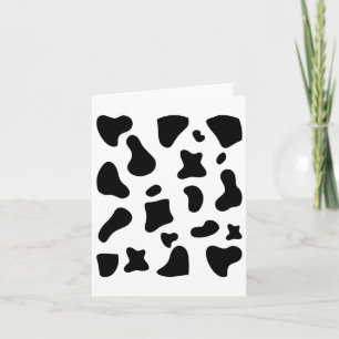 Cow Print Halloween Costume Cow Animal Card