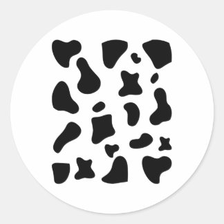 Cow Print Halloween Costume Cow Animal Classic Round Sticker