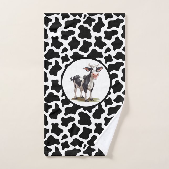 Cow Print Hand Towel (Hand Towel)