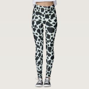 Cow print leggings