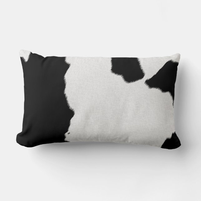 Cow Print Lumbar Cushion (Front)