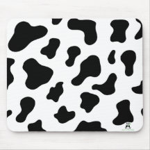 Cow-print mat