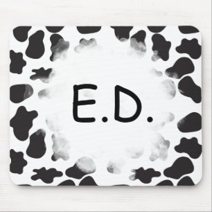 COW PRINT MOUSE PAD
