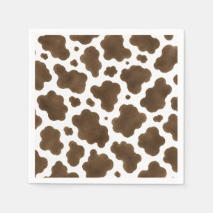 Cow Print Napkins   Little Cowboy Baby Shower