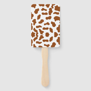 Cow print party favours - hand fan