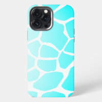 Cow Print Pattern in Sky Blue Colour