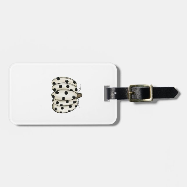 Cow Print Pumpkin Thanksgiving Fall Cattle  Luggage Tag (Front Horizontal)