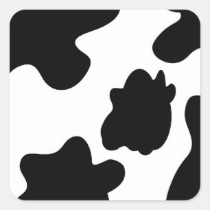 Cow Print Square Sticker