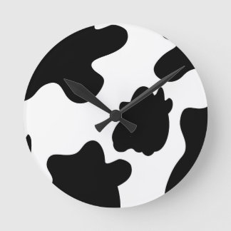 Cow Print Wall Clock