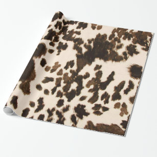 Cow spots pattern wrapping paper, animal print