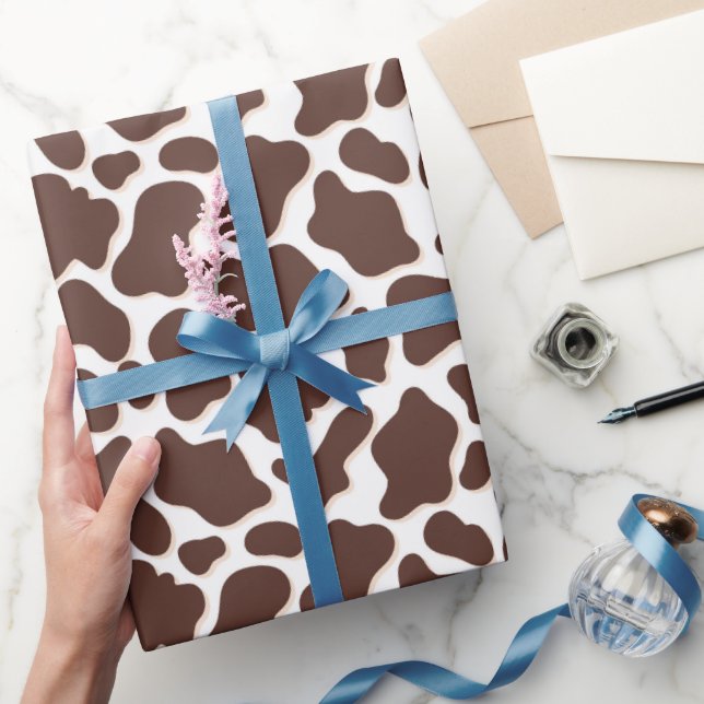 Cow Prints Chic Wrapping Paper (Gifting)