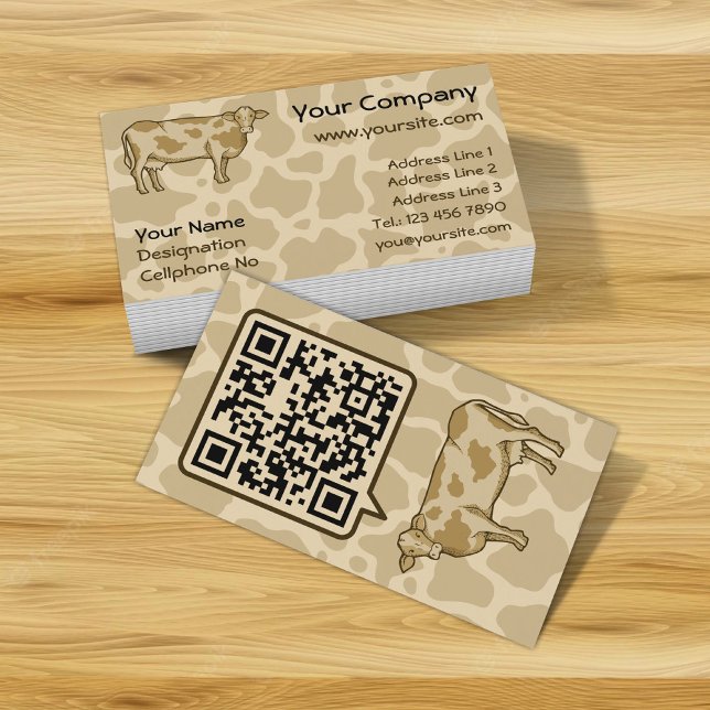 Cow Profile Business Card (Creator Uploaded)