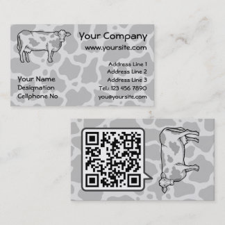 Cow Profile Business Card