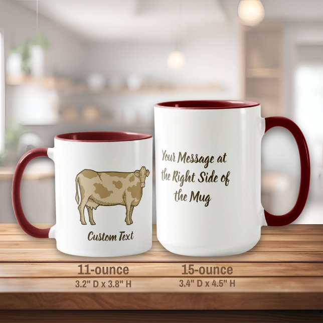 Cow Profile Coffee Mug (Creator Uploaded)