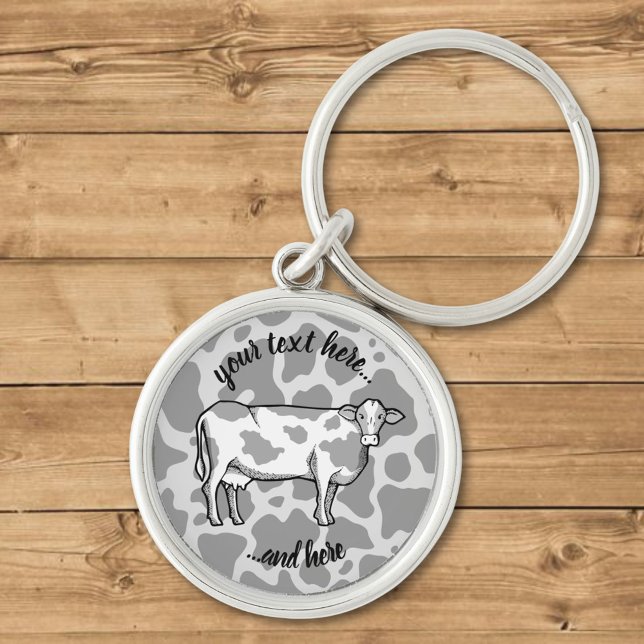 Cow Profile Keychain (Creator Uploaded)