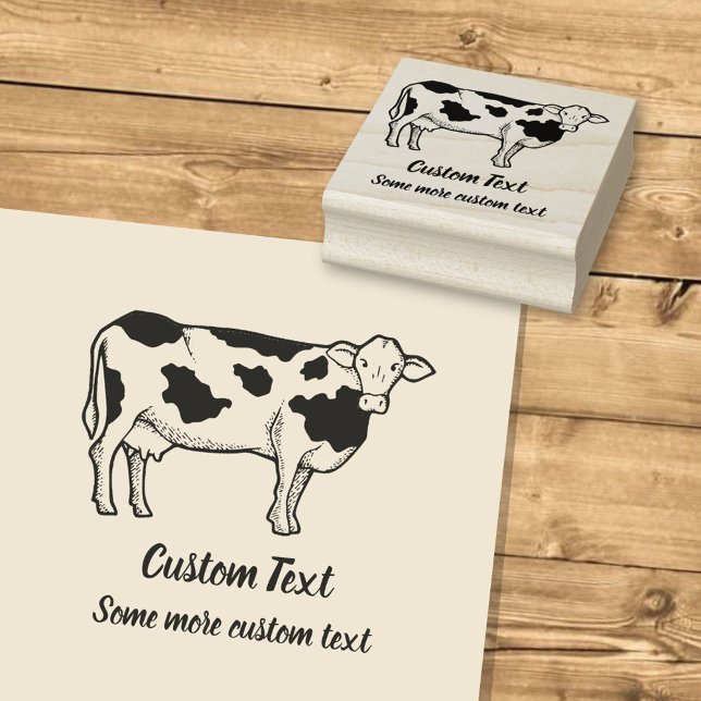 Cow Profile Rubber Stamp (Creator Uploaded)