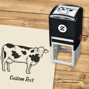 Cow Profile Self-inking Stamp