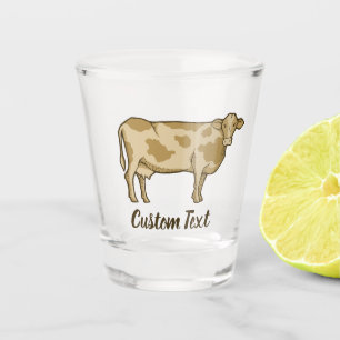 Cow Profile Shot Glass