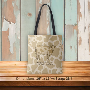 Cow Profile Tote Bag